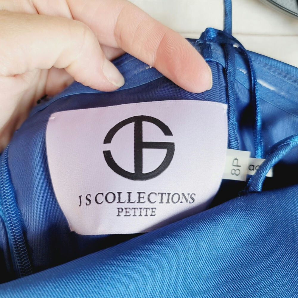 Js Collections Beaded Twill Strapless Sheath Dres… - image 5